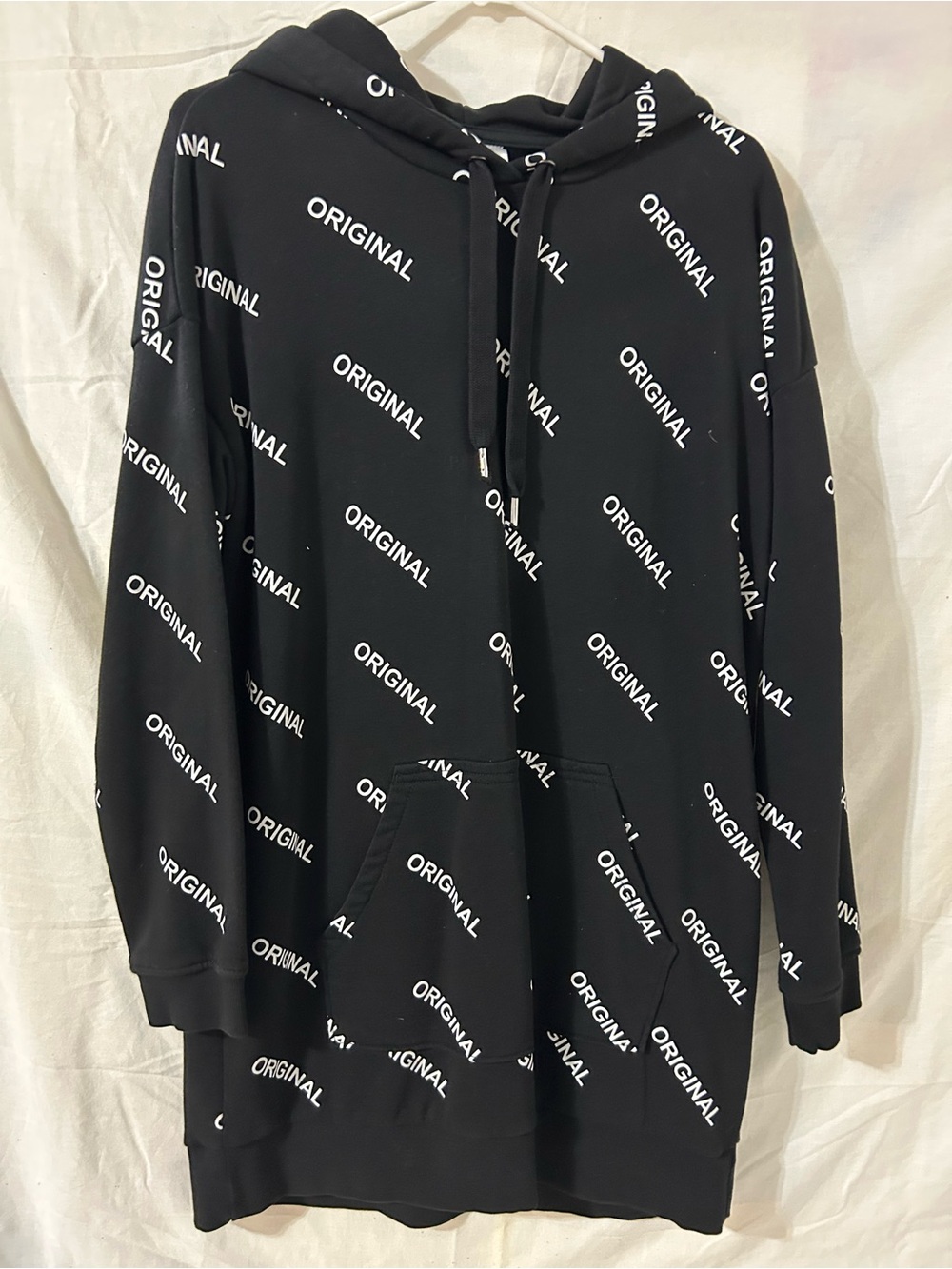 H&M “Original” All Over Print Hooded Mini Dress Size 8